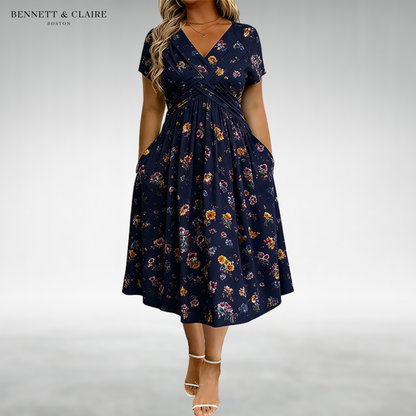 Lily™ Floral Wrap Midi Dress