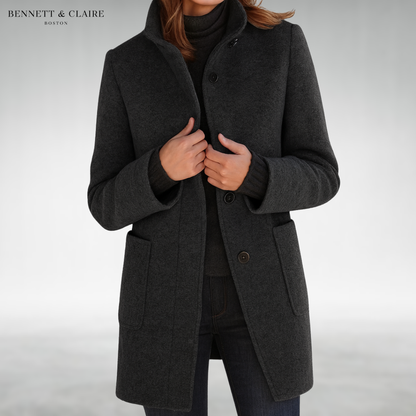Michelle™ Stand Collar Wool Coat