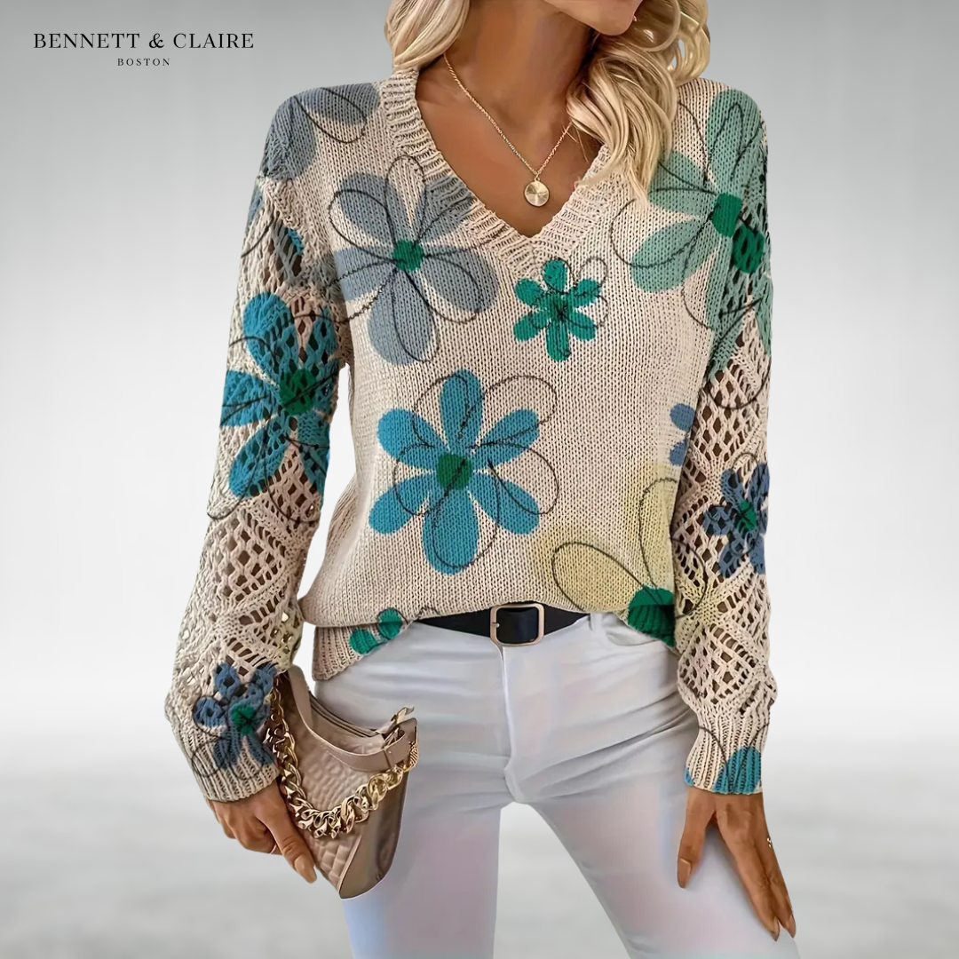 Daisy™ Floral Knit Sweater