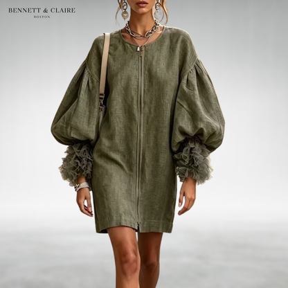 Sarrina Puff Sleeve Short Dress