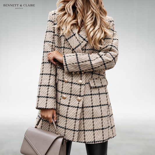 Loren Classic Plaid Coat