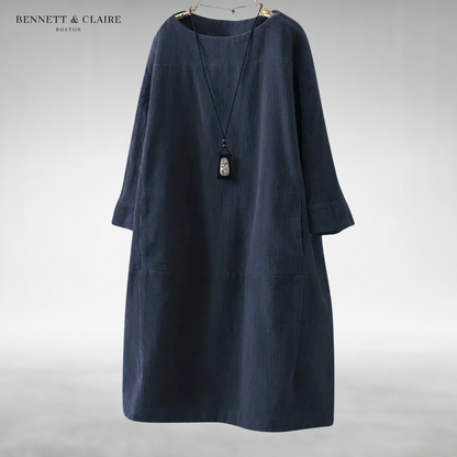 Amy™ Relaxed Corduroy Midi Dress