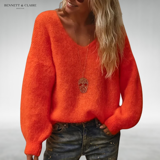 Daria™ Cozy V-Neck Knit Sweater