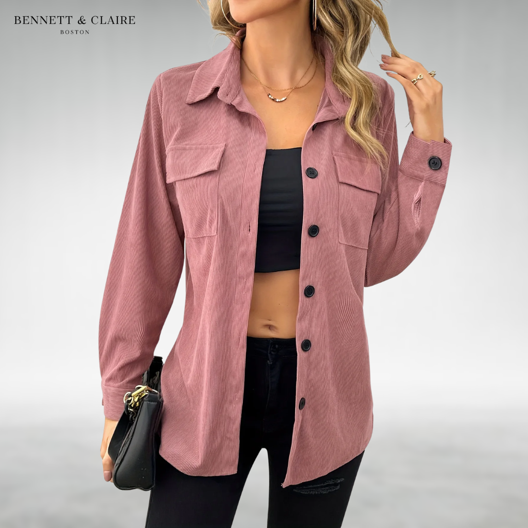 Caroline™ Corduroy Button Shirt