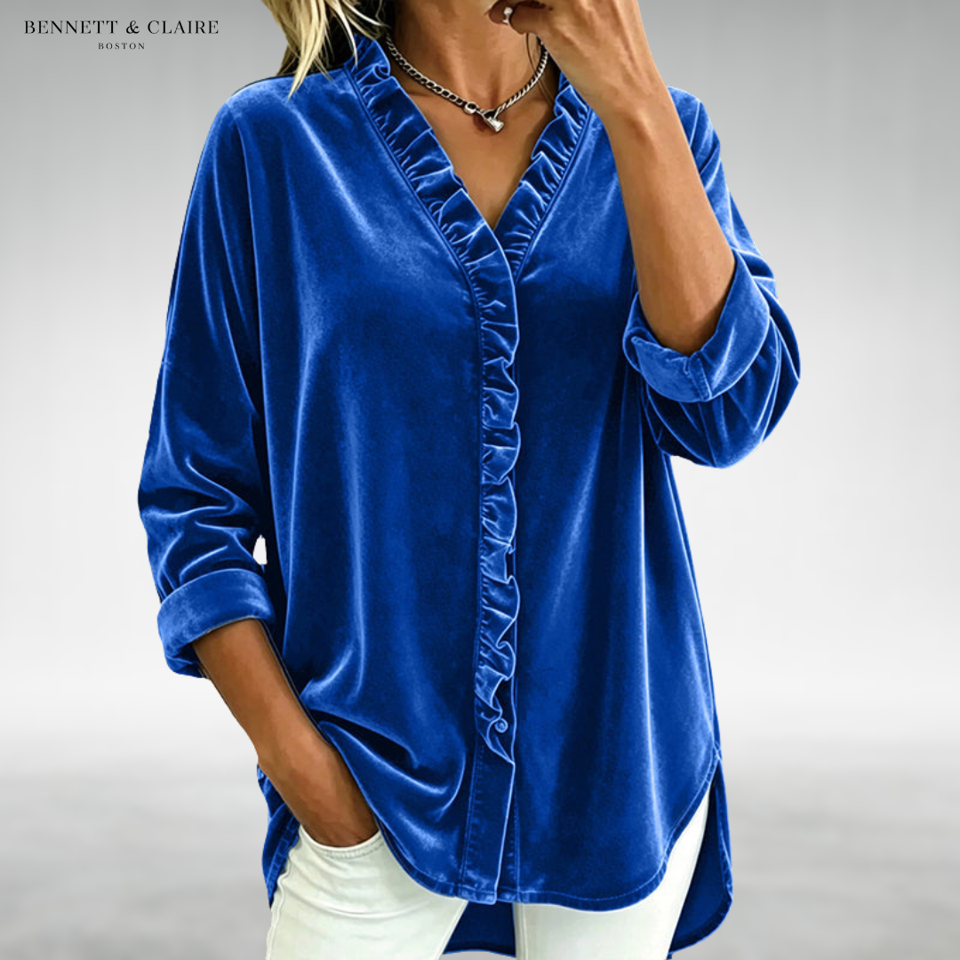 Kenna Elegant Ruffle Blouse