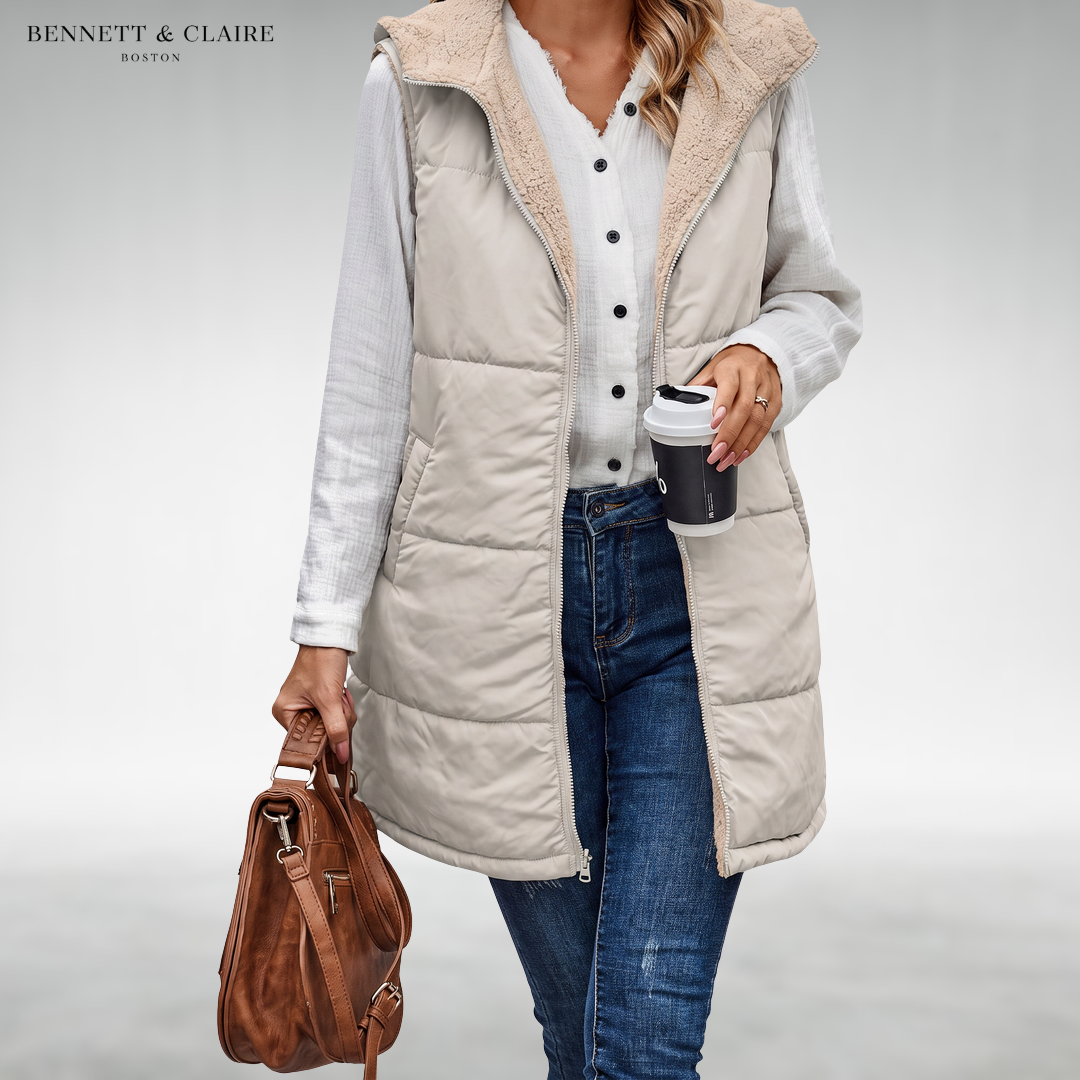 Sarinna Reversible Hooded Vest