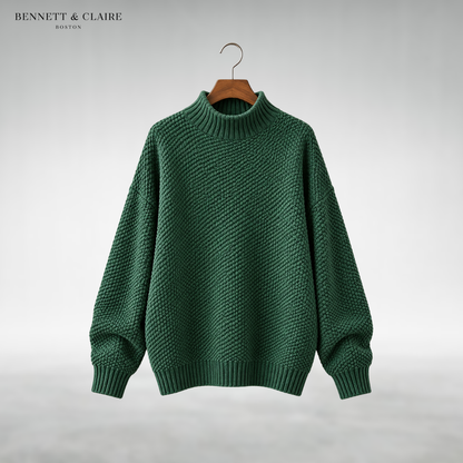 Amaya Classic Mock Neck Sweater
