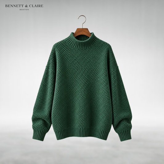 Amaya Classic Mock Neck Sweater